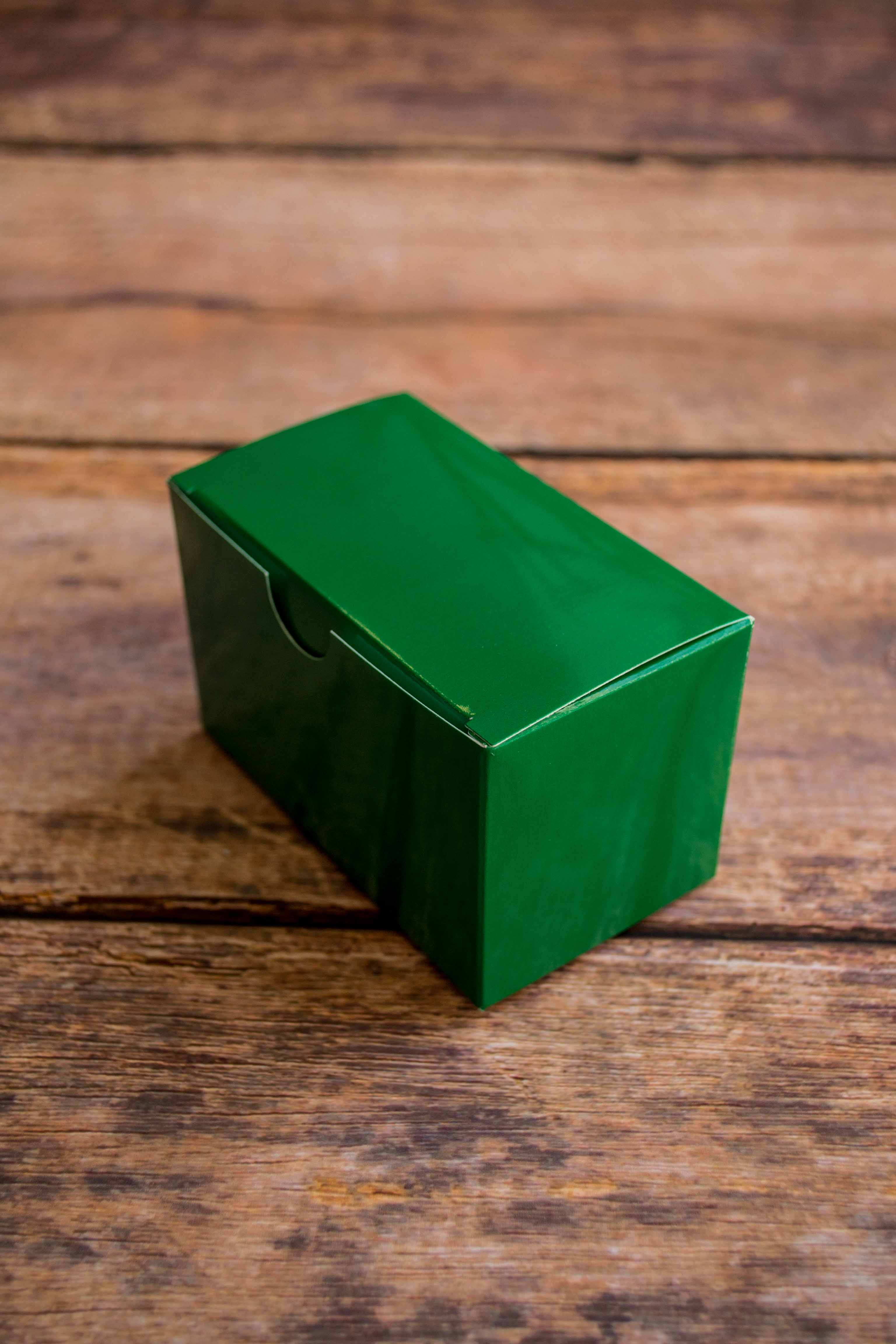Visitenkartenboxen - Geschenkverpackung grün