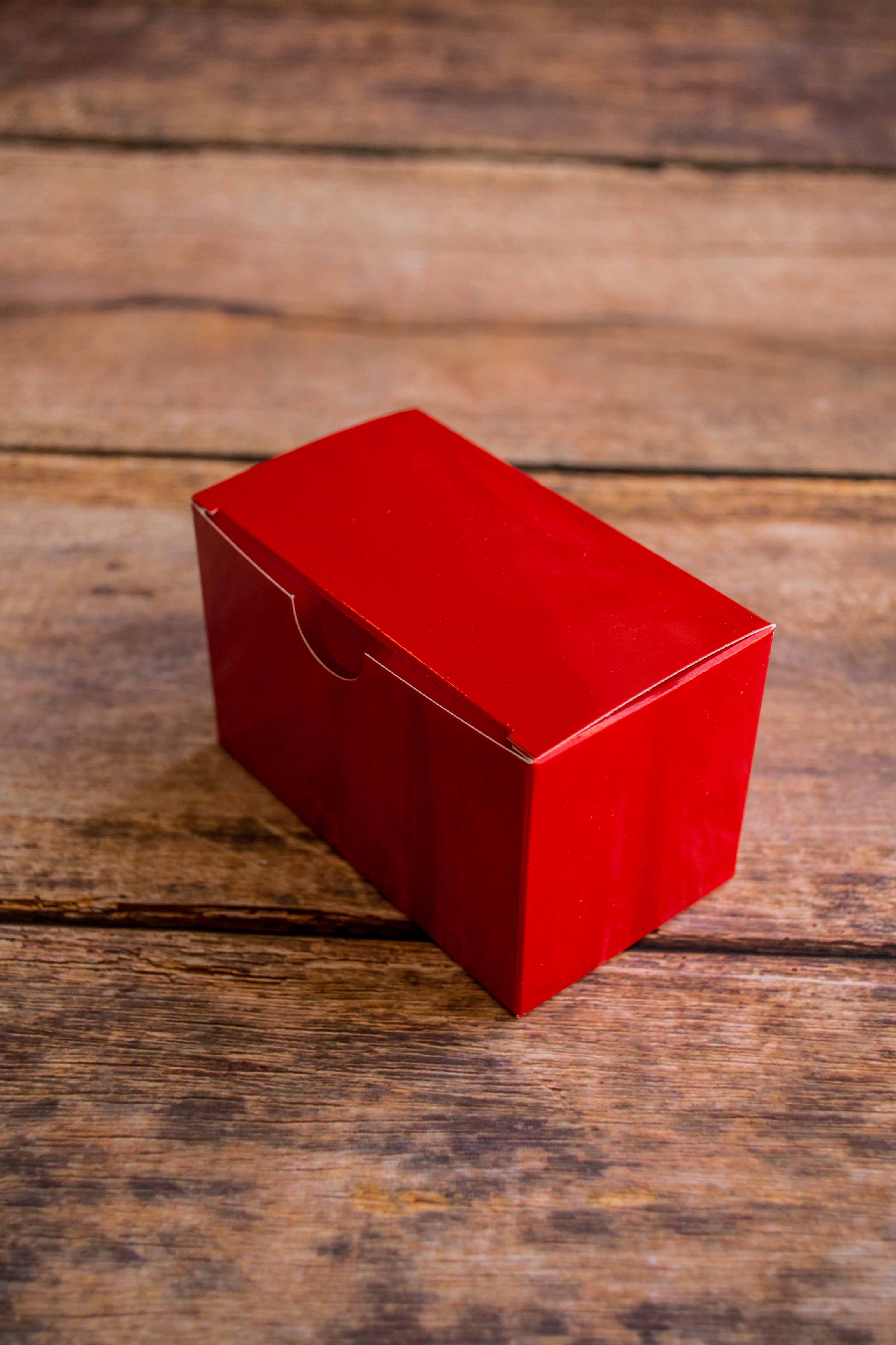 Visitenkartenboxen - Geschenkverpackung rot