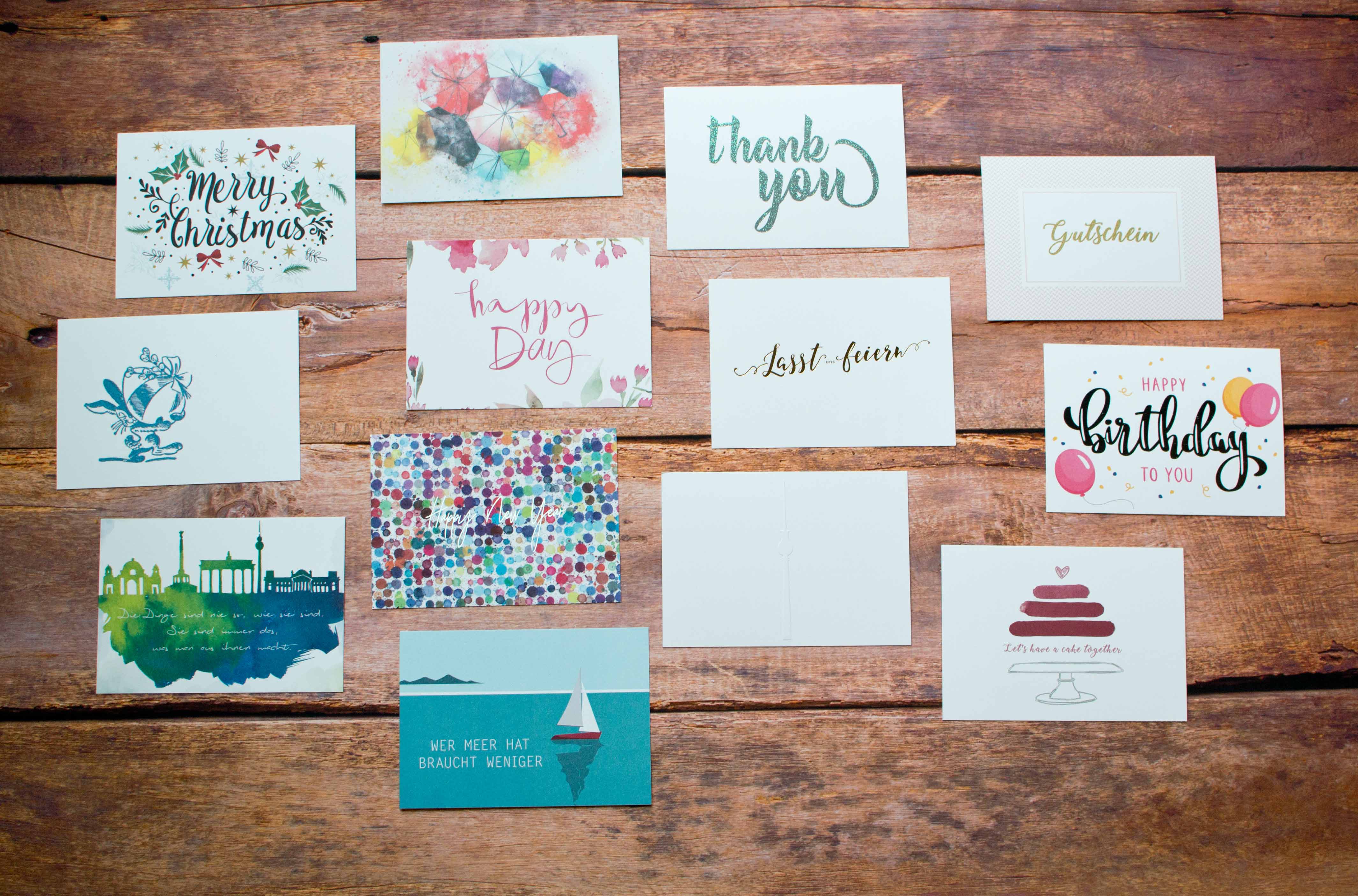 Bestelloptionen: Postkartenset